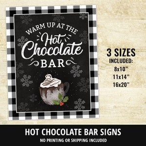 Hot Chocolate Bar Printable Kit, Hot Chocolate Party, Hot Chocolate Bar ...