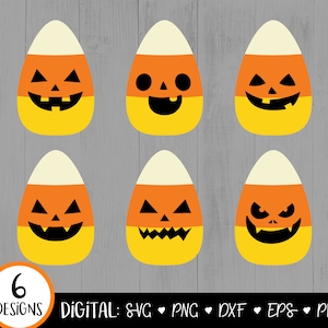 Maíz dulce SVG, Maíz dulce Jack-O-Lantern SVG, Cara de maíz dulce SVG, Clipart de maíz dulce, Clipart espeluznante, Halloween SVG, Silueta Cricut PNG