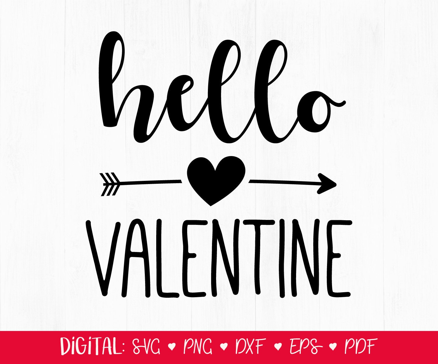 Valentine SVG Hello Valentines Svg Valentines Day Clipart - Etsy Denmark