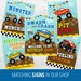 Monster Truck Cupcake Toppers, Monster Truck Birthday Decor, Truck ...