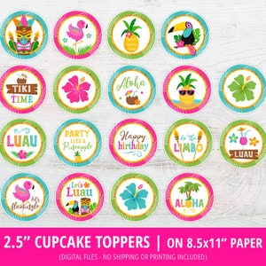 Printable Luau Party Decor, Luau Party Birthday Decorations, Hawaiian ...