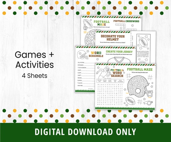 The Amazing Football Activity Book For Kids