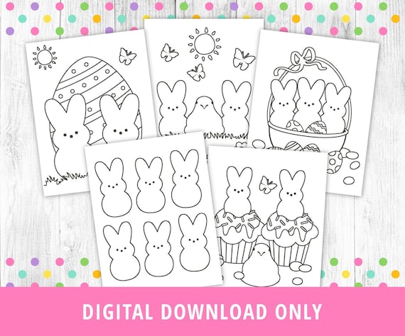 Easter Coloring Pages Printable Peeps Coloring Pages Easter