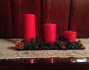 Round Pillar Candles - 9, 6, 3 Inches in Height
