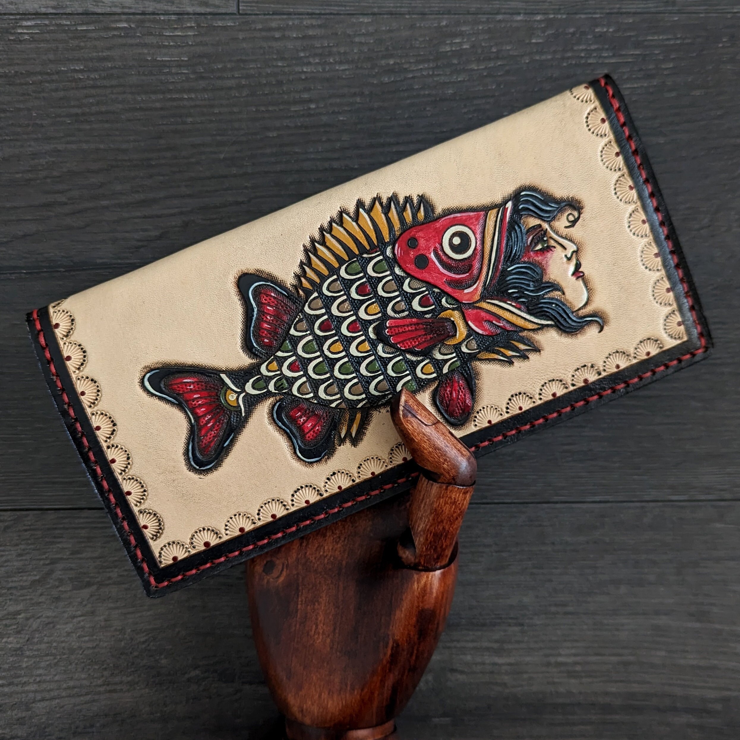 Fisch Rochenleder Geldbeutel Portemonnaie Fisch Österreich