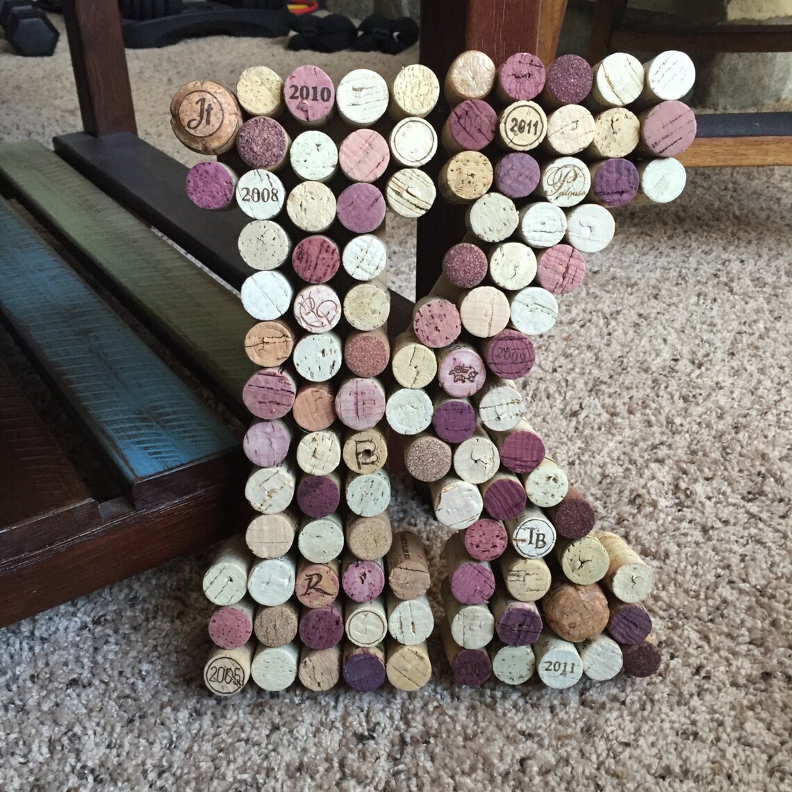 Custom Wine Cork Letters Etsy
