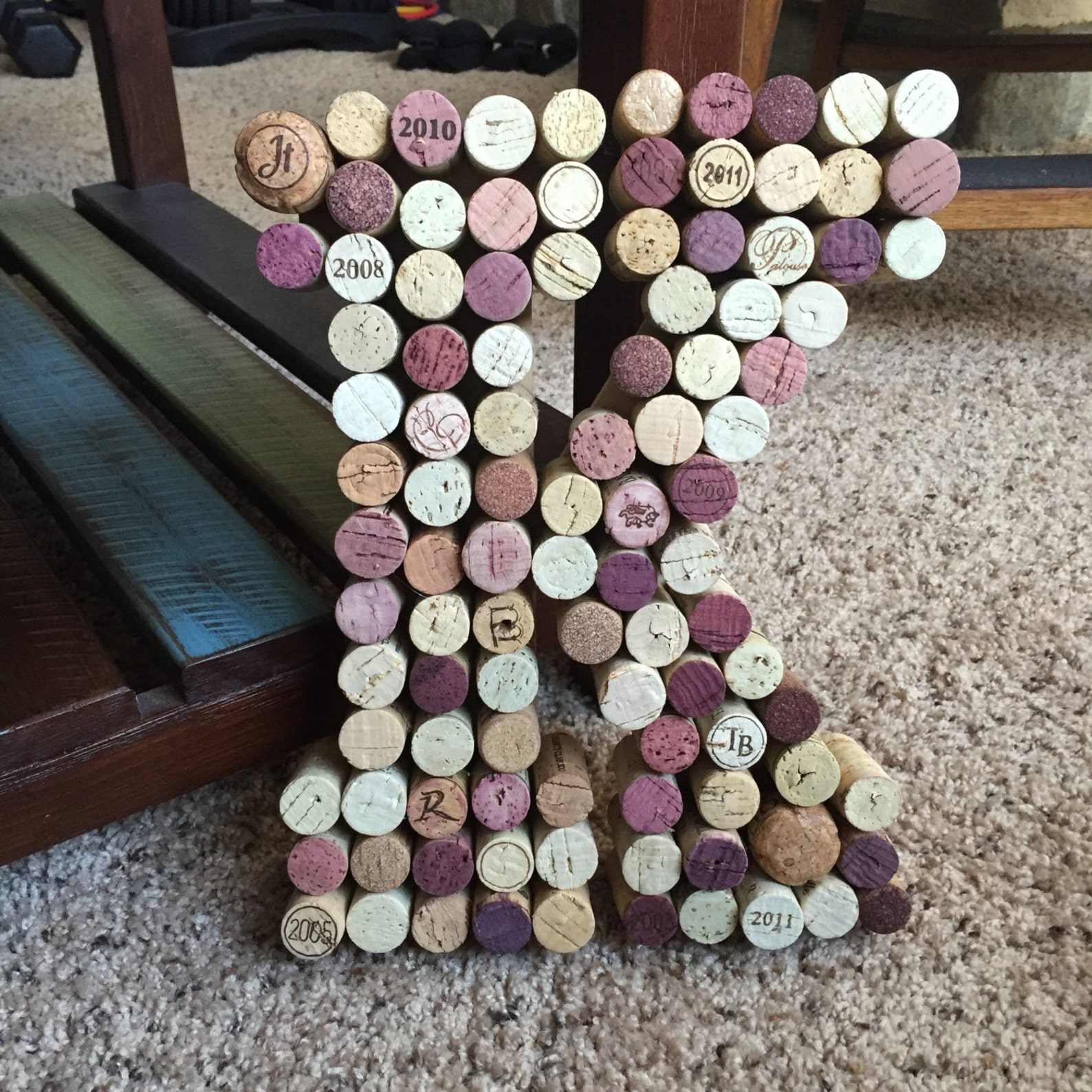 Custom Wine Cork Letters Etsy