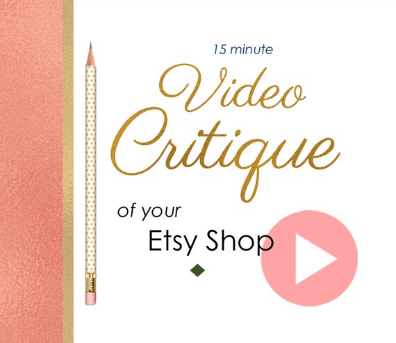 15min Etsy Critique Video Seo Service Keyword Tool Etsy Etsy