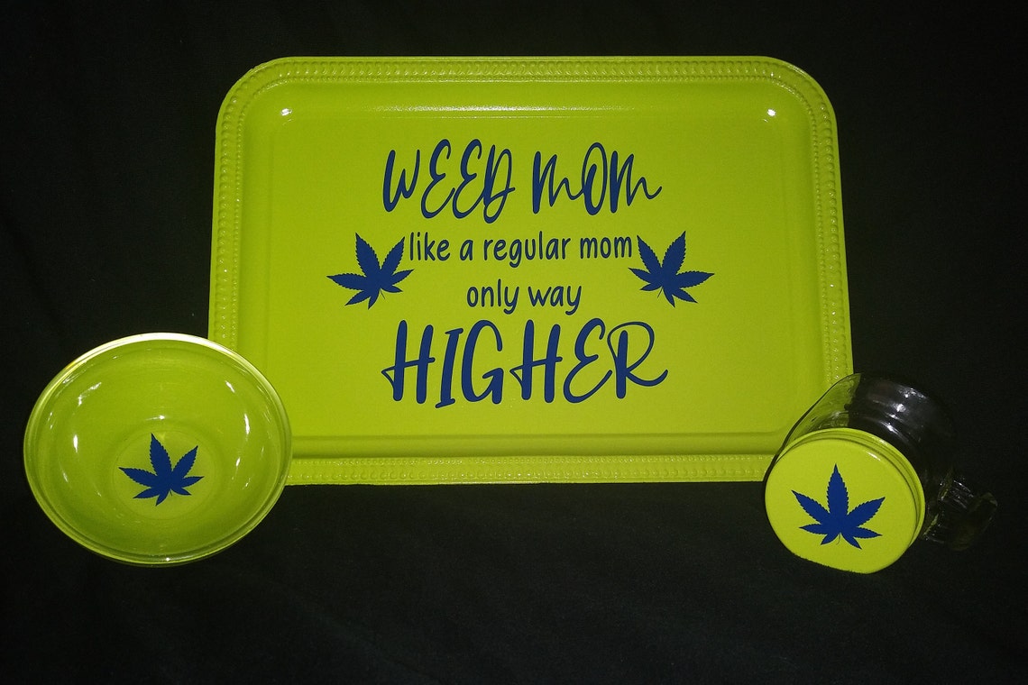 Weed Mom/ Rolling Tray Set/ Decorative Trays Etsy Singapore