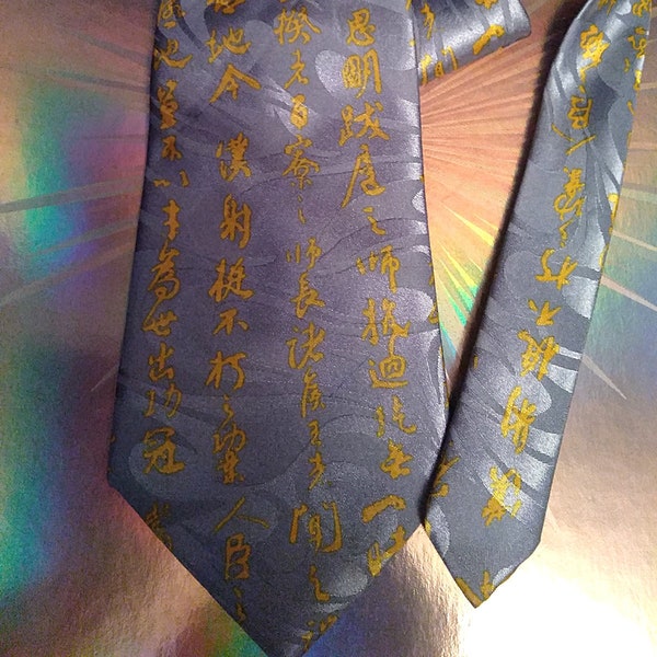 Vintage 90's Baijain Handmade Silk Neck Tie