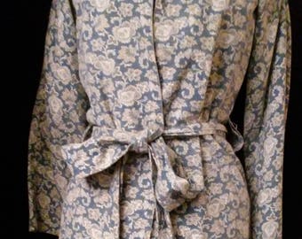 Vintage 70's Mod Paisley Cotton Coat