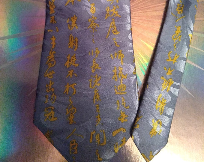 Vintage 90's Baijain Handmade Silk Neck Tie