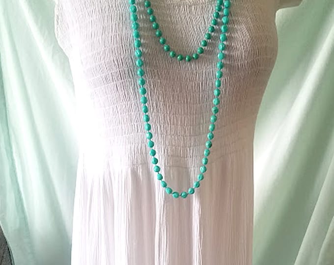 Lightweight White Rayon Maxi Dress XL