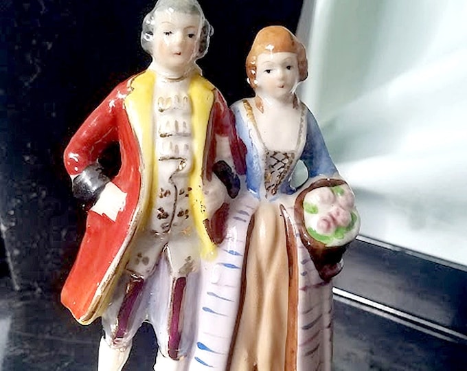 Antique Porcelain Figurine Hand-Painted Japan