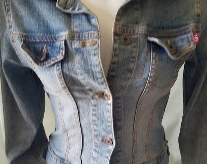 Vintage Cropped Denim Jacket