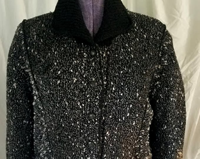 Vintage 80's Handmade in Oregon Mari Wool Tweed Jacket