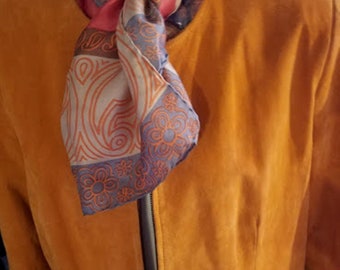 Vintage 90's Terry Lewis Tangerine Ultra-Suede Jacket
