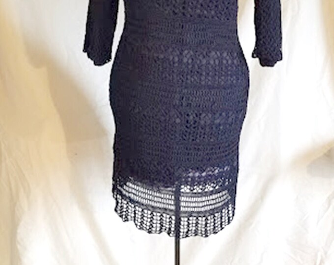 Vintage GUESS Lined Netted Viscosa Dress