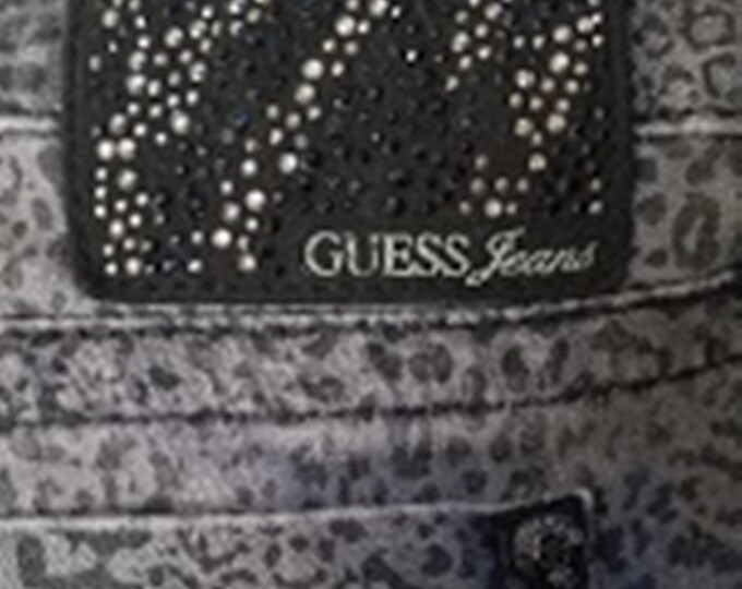 Vintage GUESS Animal Print Skinny Jeans