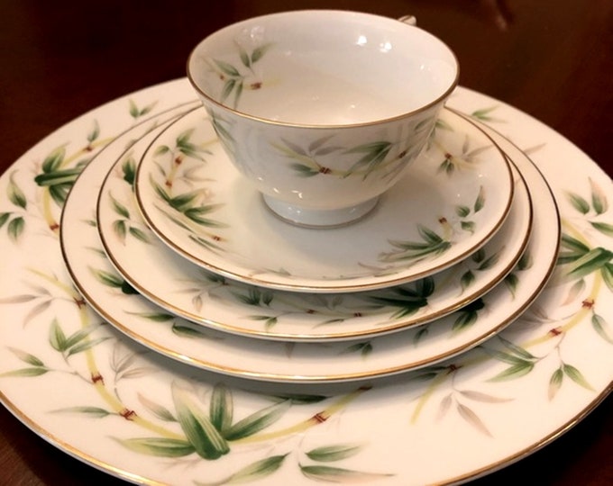 Vintage 7 Piece Dinner Setting for 1 South Wind by Yamaka China,