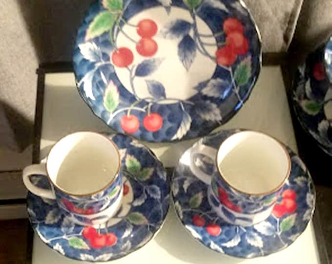 Beautiful Vintage China 6 Piece Expresso/Tea Brunch Set