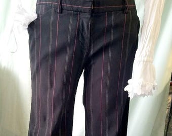 Y2K Low-Rise Pin Striped Hipster Pants/Slacks