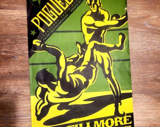 Pogues Shane MacGowan Original Concert Poster Fillmore 2006 Todd Slater
