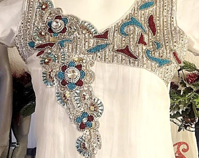 Vintage Beaded Ceremonial Dress from India