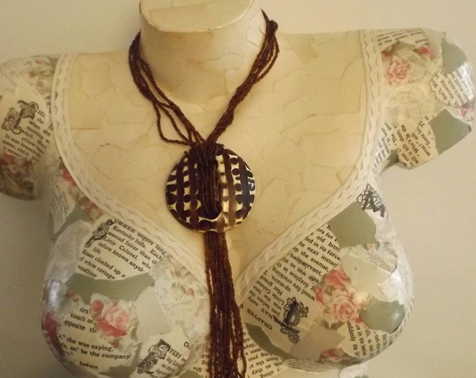 Beaded Shell African Necklace