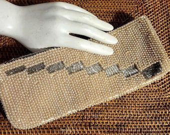 Made in Japan Vintage Beaded Art Deco Clutch Purse