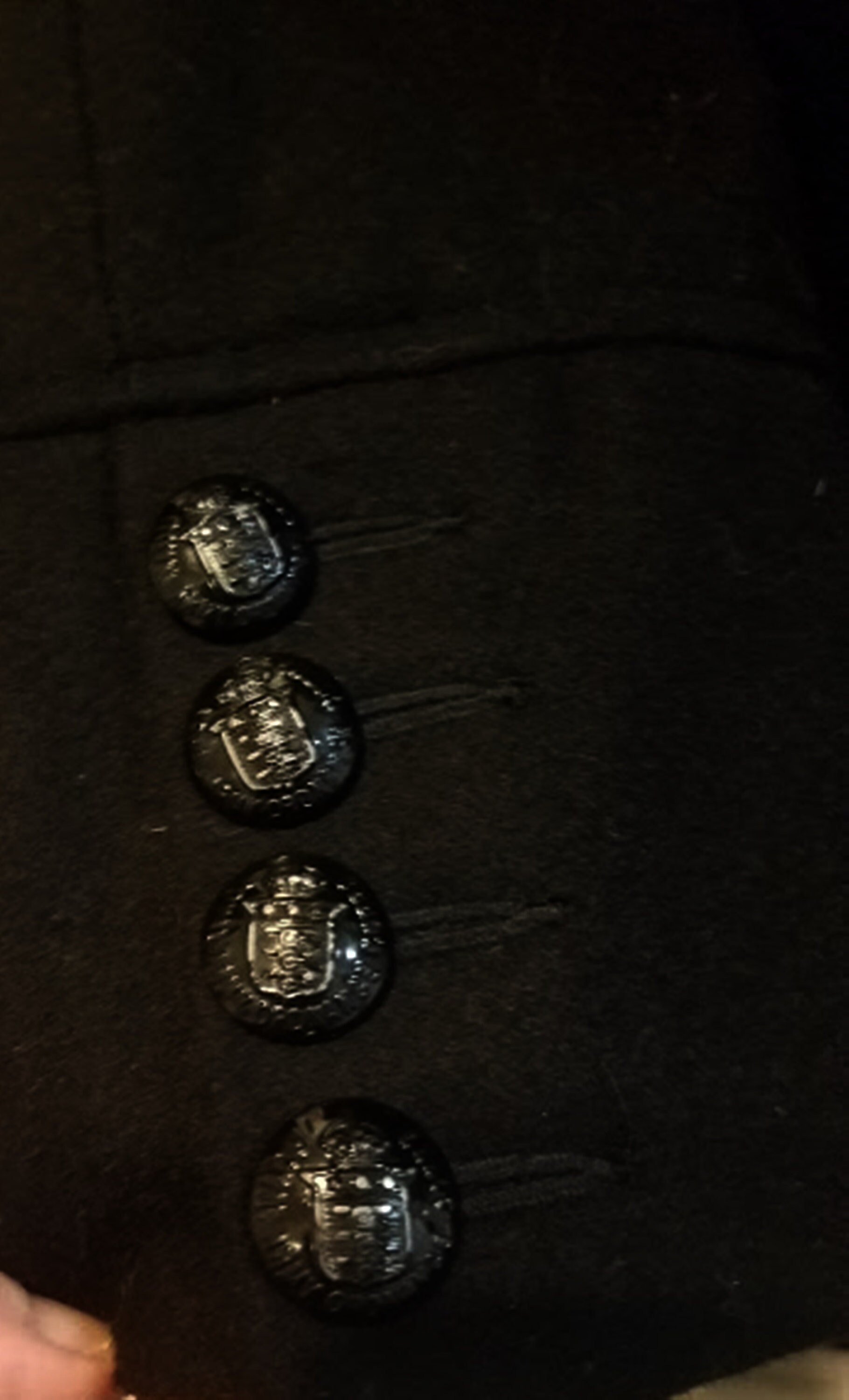 Vintage 90's Versatile Double-Breasted Military Style Pea Coat, Buttons ...