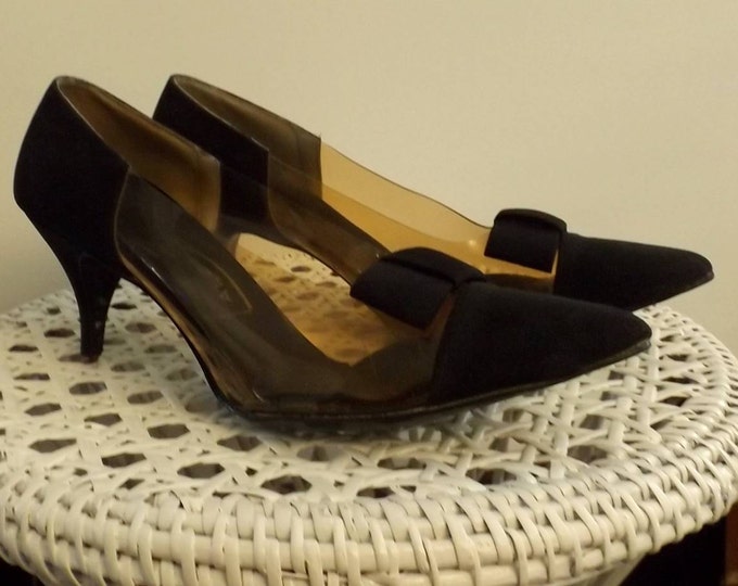 Black Aldens Vintage Bow Pumps