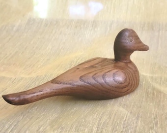 Hand-Carved Sassafras Wooden Duck, 5.5-Inch by Rex Harral, Arkansas
