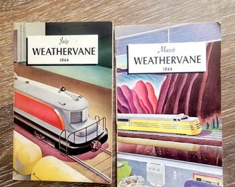 Two Vintage 1944 Weathervane Monthly Publication -March & April Editions