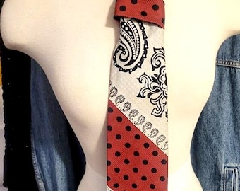 Mod 70's Paisley Tie