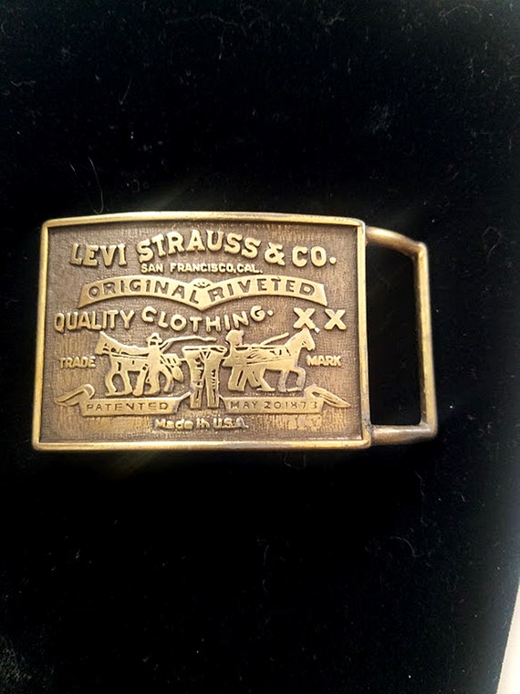 Authentic 1970's Levi Strauss & Company Brass Belt