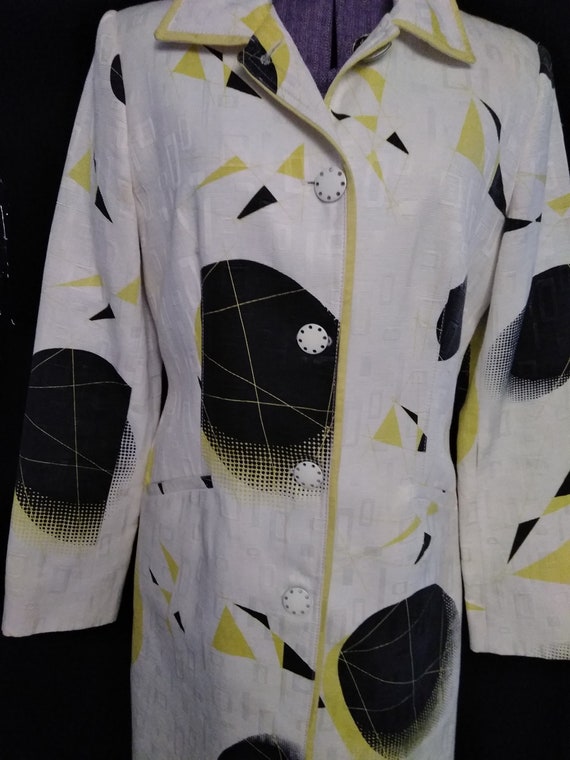 Rare  Abstract Vintage 90's Alberto Makali Dress … - image 3