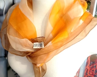Hand Painted Vintage 1960's Scarf *Made in Japan