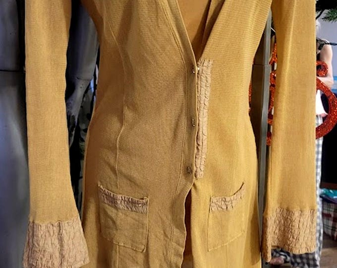 Vintage Australian Boho Gypsy Jacket 100% Cotton