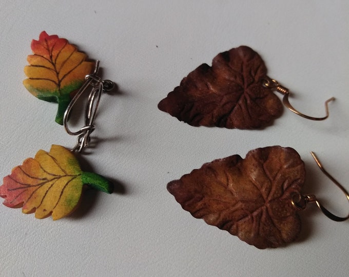 Vintage Leaf Earrings