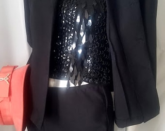 Vintage 1980's "Breakin Loose" Polyester Pantsuit