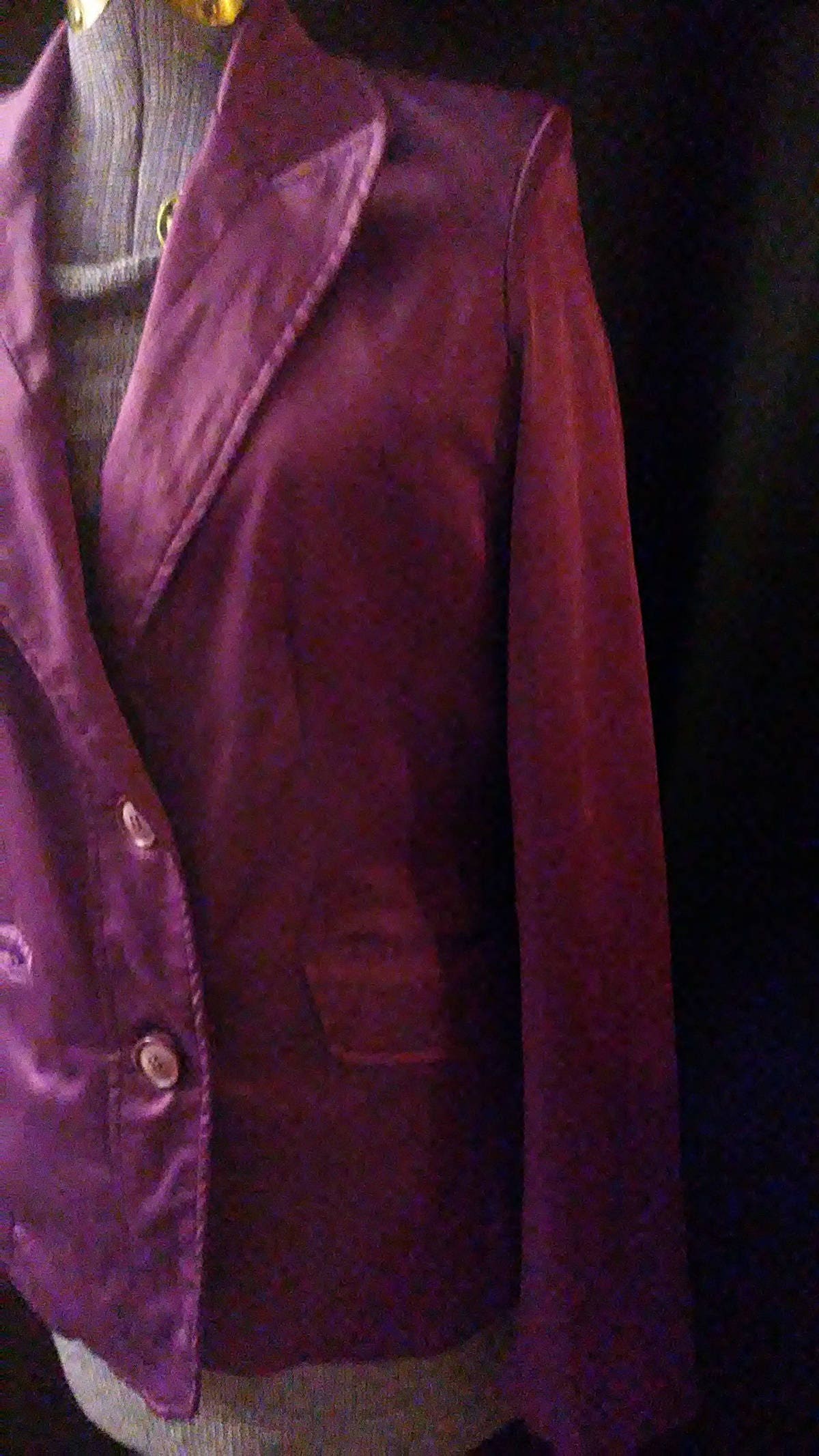 Vintage Purple Satin Jacket