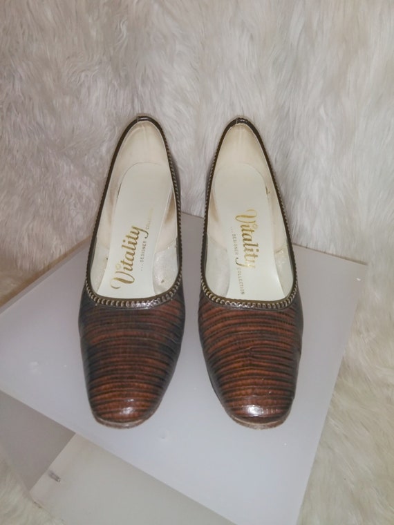 Vintage Designer Collection Vitality Leather Pumps