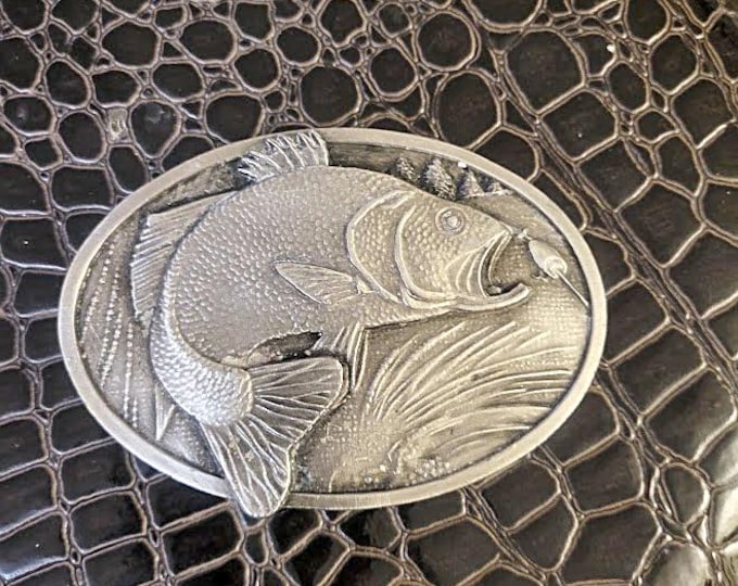 1977 Bergamot Brass Works Fisherman Belt Buckle