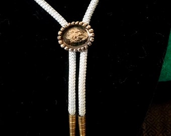 Vintage 80's Brass Western Bolo-Tie