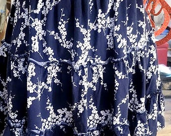 Rachel Zoe Vintage Rayon Ruffled Mini Skirt