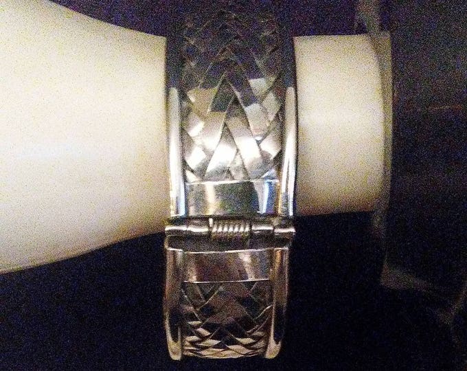Silver Braided Cuff