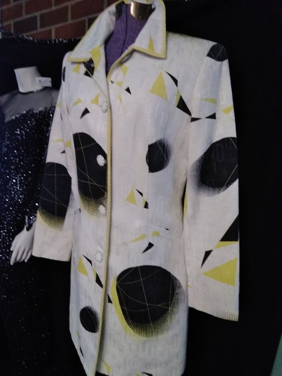 Rare  Abstract Vintage 90's Alberto Makali Dress … - image 2