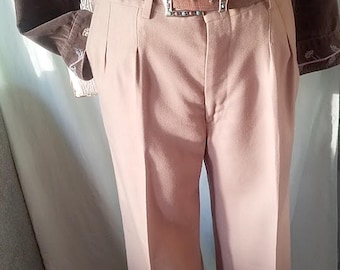 Tailored Vintage 80's Pleated Wide Leg Trousers