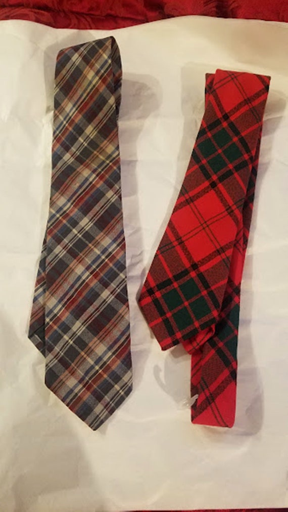 Vintage Pair of Special Needs Neckties, Pendleton 